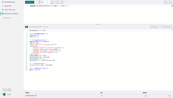 execute mit Antwortdatei