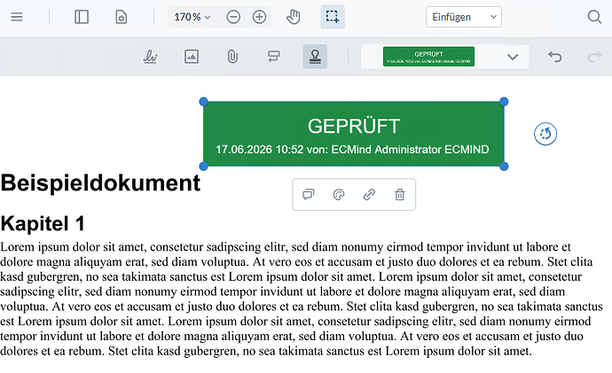 "ECMind Administrator" ist der Langname, "ECMIND" mein User